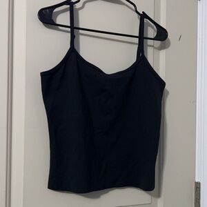 Aritzia “Golden” Bodycon Crop Tank - BLACK / SIZE L